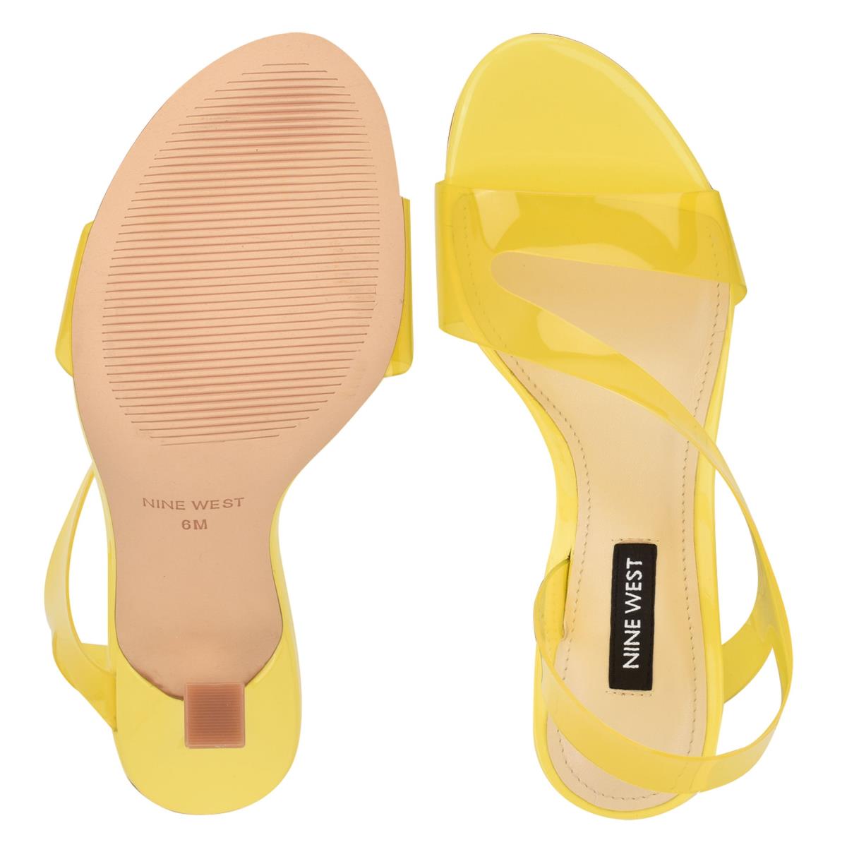 Yellow Women's Nine West Irise Dress Sandals | OSGV19068