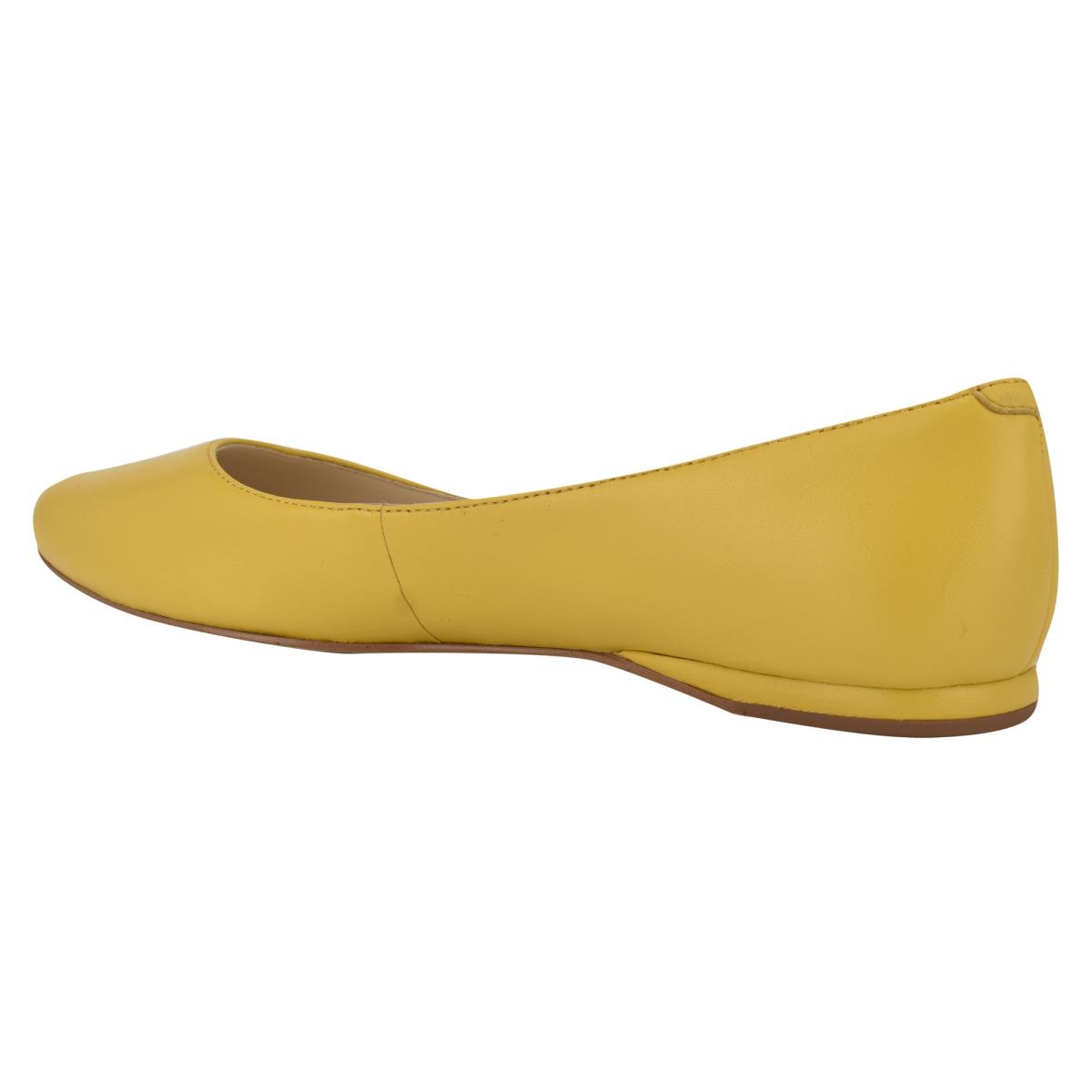 Yellow Women's Nine West Speakup Almond Toe Ballet Flats | RTVY64512