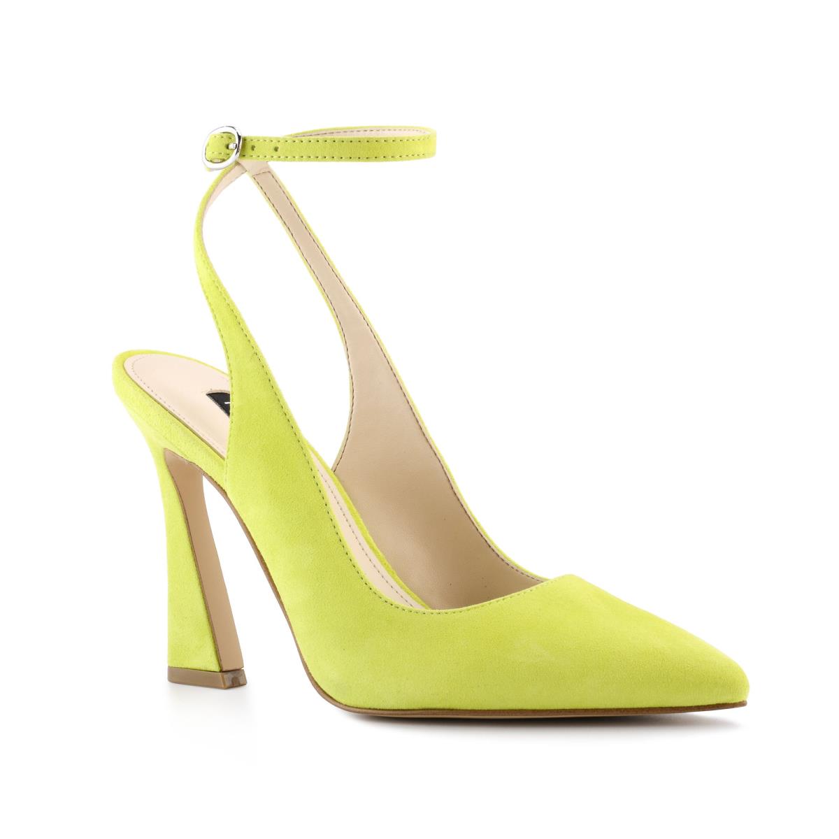 Yellow Women's Nine West Tabita Ankle Strap Dress Pumps | AHMD92045