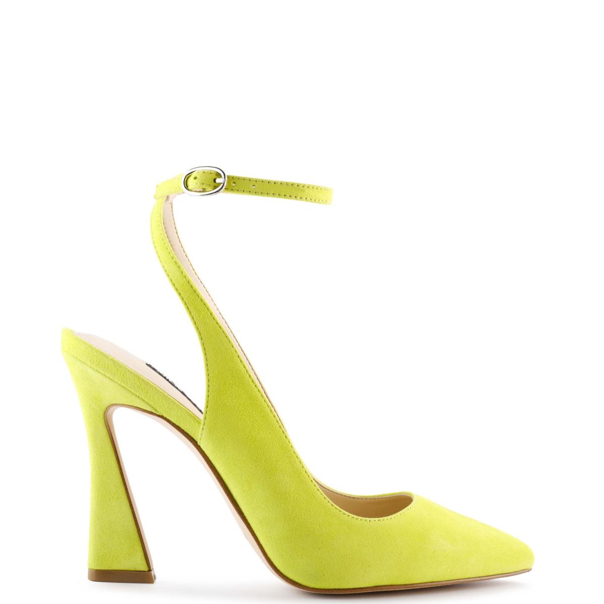 Yellow Women\'s Nine West Tabita Ankle Strap Dress Pumps | AHMD92045