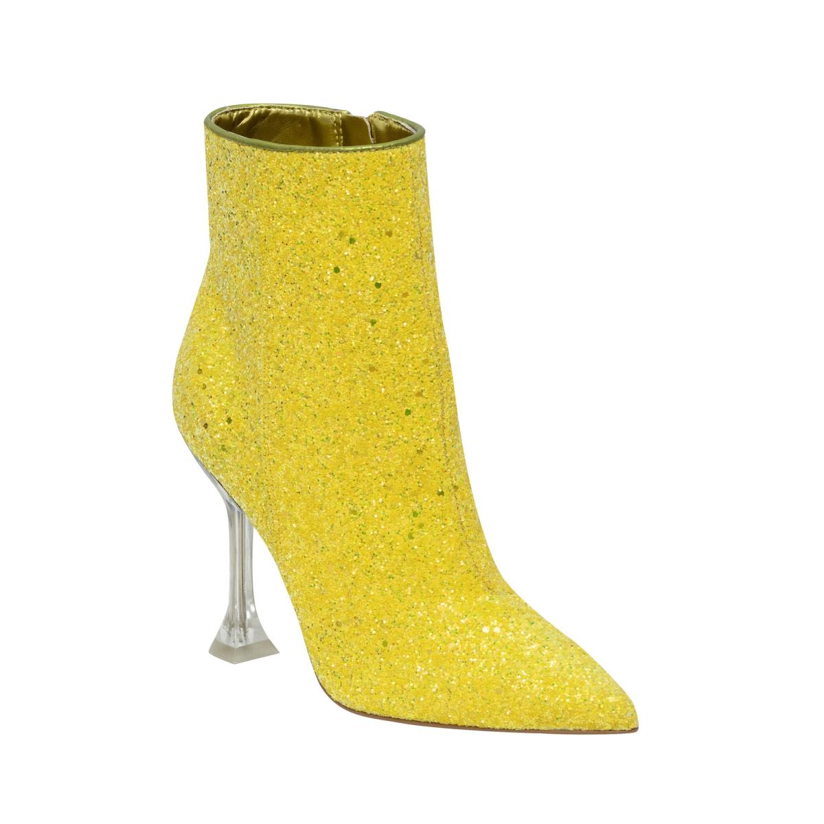 Yellow Women's Nine West Tonight Dress Booties | WABJ65728