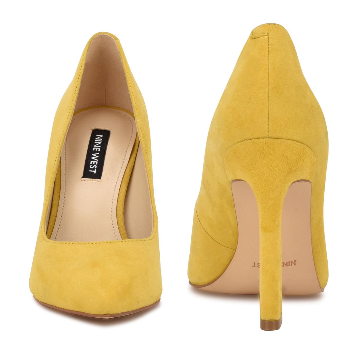 Yellow Women's Nine West Trendz Pointy Toe Pumps | KOGD46802