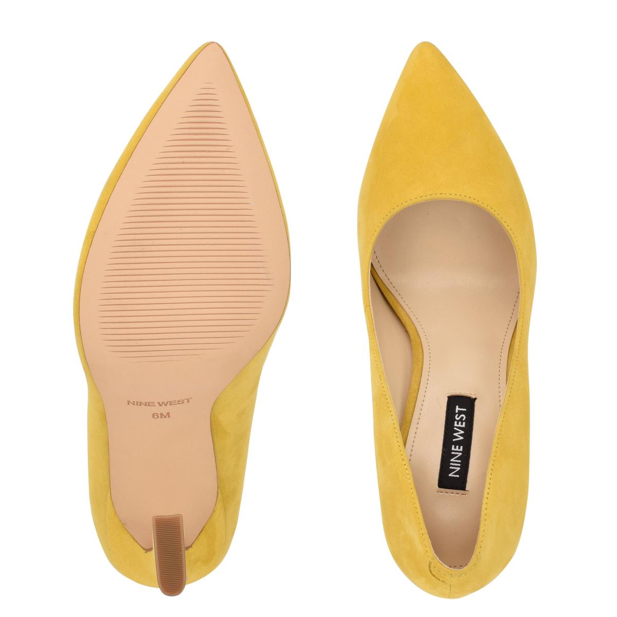 Yellow Women's Nine West Trendz Pointy Toe Pumps | KOGD46802