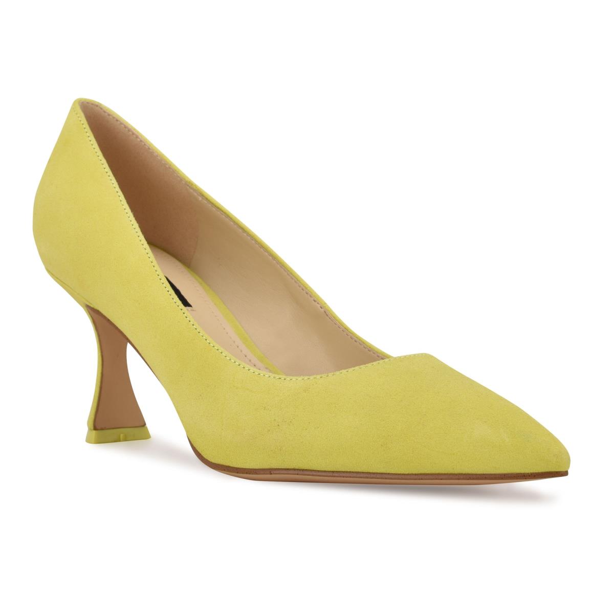 Yellow Women's Nine West Workin Pointy Toe Pumps | SIQO58193