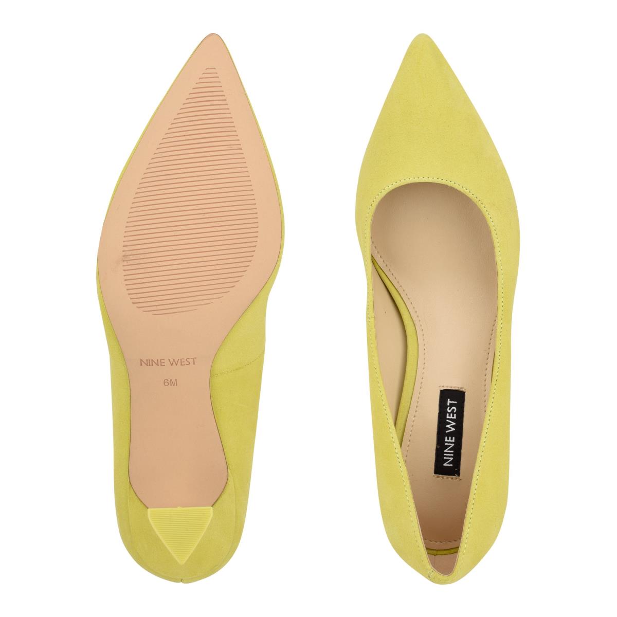 Yellow Women's Nine West Workin Pointy Toe Pumps | SIQO58193