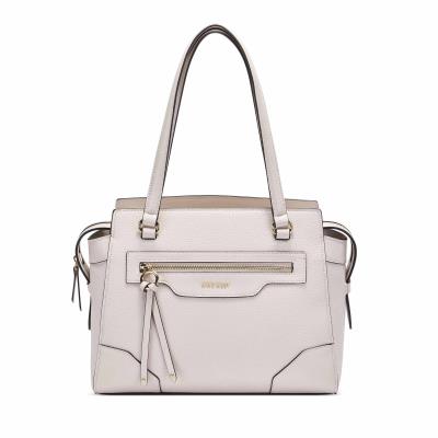 Beige Women's Nine West Brooklyn Jet Set Shldr Satchel Bags | PAKS84503