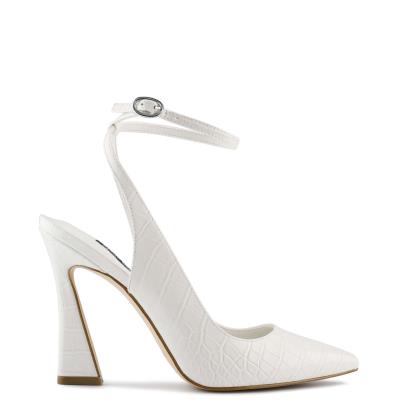 Beige Women's Nine West Tabita Ankle Strap Dress Pumps | IDHZ05714