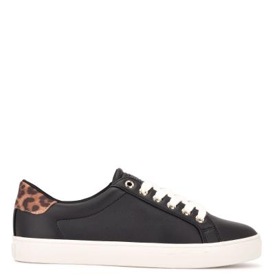 Black / Leopard Women's Nine West Best Casual Sneakers | IJTL75318