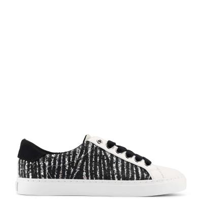 Black / White Women's Nine West Best Casual Sneakers | KJCM68291