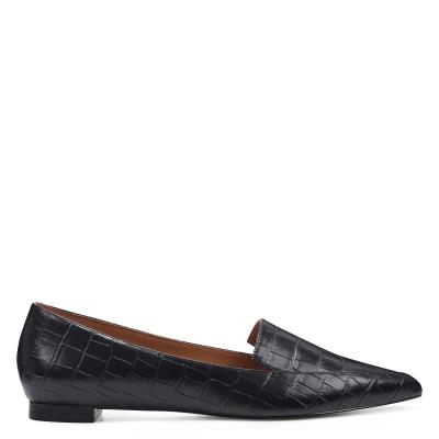 Black Women's Nine West Abay Smoking Flats | UKNV45367