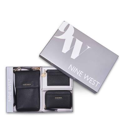 Black Women's Nine West Azalea 3 Piece Box Set Wallets | IBJX08571