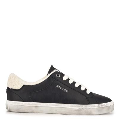 Black Women's Nine West Bribe Casual Sneakers | UZXM56023