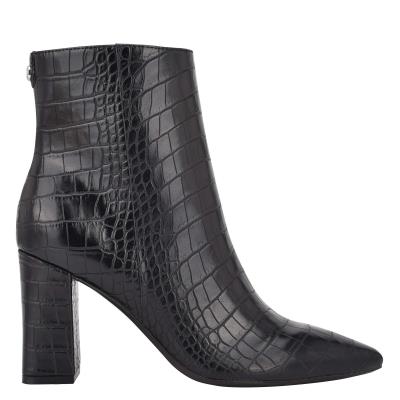 Black Women's Nine West Cacey 9x9 Heeled Booties | KDVT42351