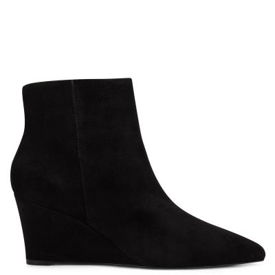 Black Women's Nine West Carter Wedge Booties | DSLH70452