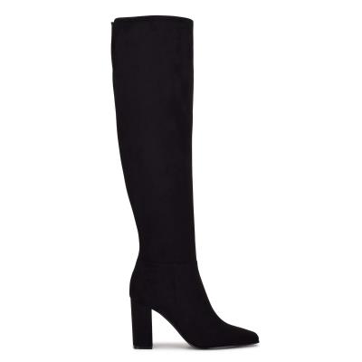 Black Women's Nine West Kalida Heeled Boots | KFZN82769