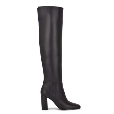 Black Women's Nine West Kalida Heeled Boots | YPZF90623