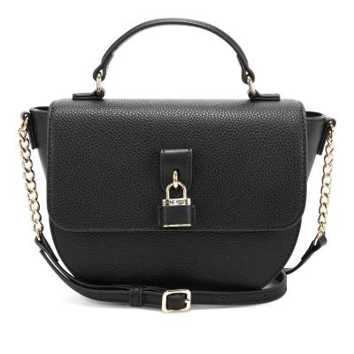 Black Women's Nine West Nemi Top Handle Flap Crossbody Bags | MLEY03475