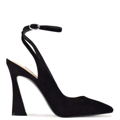 Black Women's Nine West Tabita Ankle Strap Dress Pumps | CFSI05794