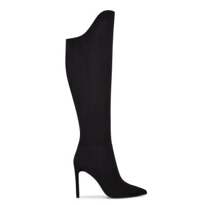 Black Women's Nine West Teleena Heeled Boots | IKHT28140