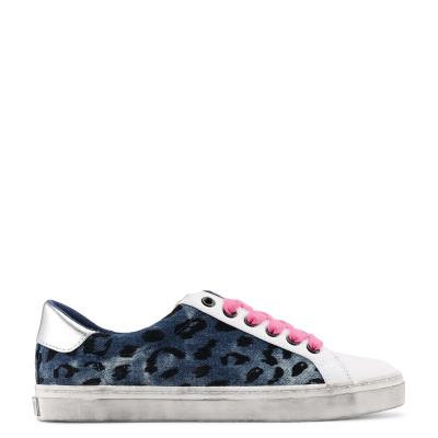 Blue / Leopard Women's Nine West Best Casual Sneakers | PMXN89710