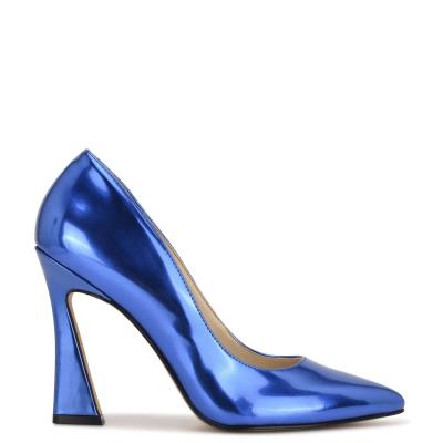 Blue Women's Nine West Trendz Pointy Toe Pumps | LXQE56182