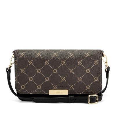 Brown / Black Women's Nine West Lawson Wallet On A String Crossbody Bags | NQJU47658