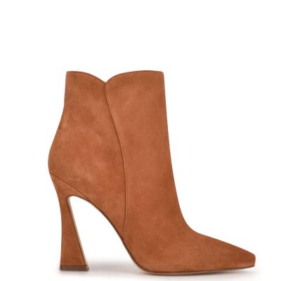 Brown Women's Nine West Torrie Dress Booties | DGSE07516