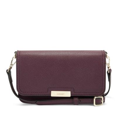 Claret Women's Nine West Lawson Wallet On A String Crossbody Bags | MPFB36159