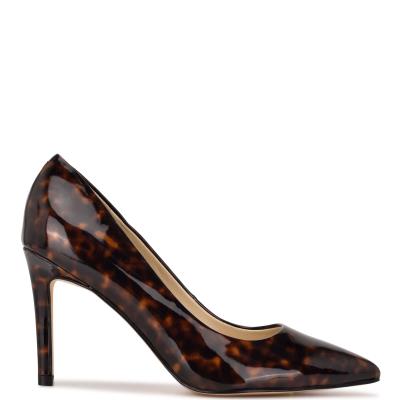 Coffee Women's Nine West Ezra Pointy Toe Pumps | INPZ07281