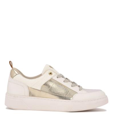 Cream Women's Nine West Elevate Sneakers Sneakers | AETD63275