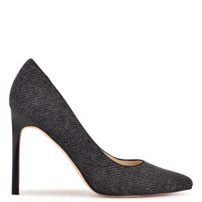 Dark Grey Women's Nine West Tatiana Pointy Toe Pumps | AZTS68195