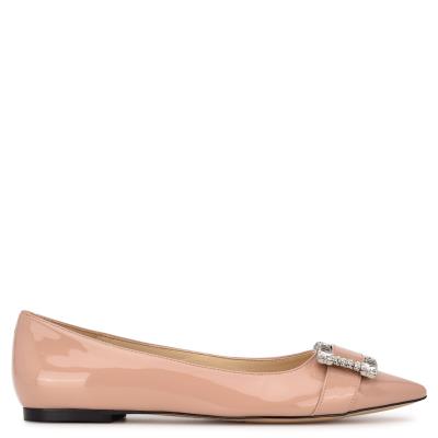 Light Beige Women's Nine West Behold Dress Ballet Flats | WNZI93148