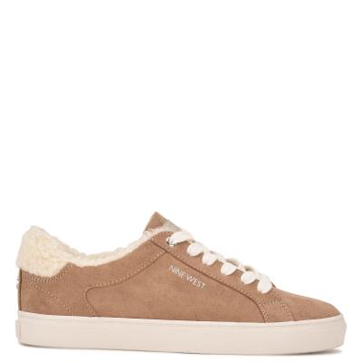 Light Beige Women's Nine West Bribe Casual Sneakers | RPBW08251