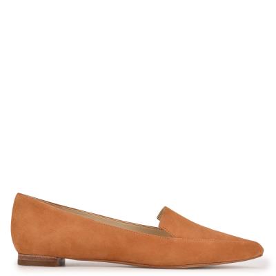 Mustard Women's Nine West Abay Smoking Flats | XMRG34658