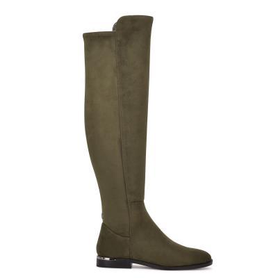 Olive Women's Nine West Allair Over the Knee Boots | QYSG92587