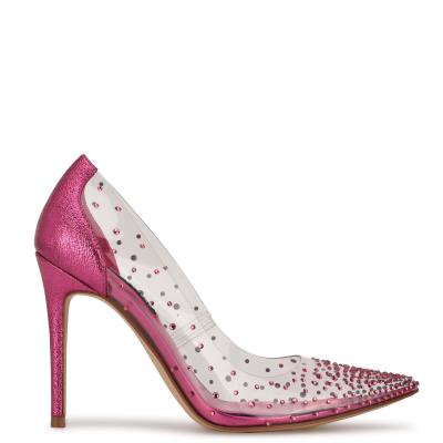 Pink Women's Nine West Franca Dress Pumps | ZIPK05126