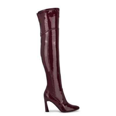 Pink Women's Nine West Sizzle Over The Knee Heel Boots | BIPF47860