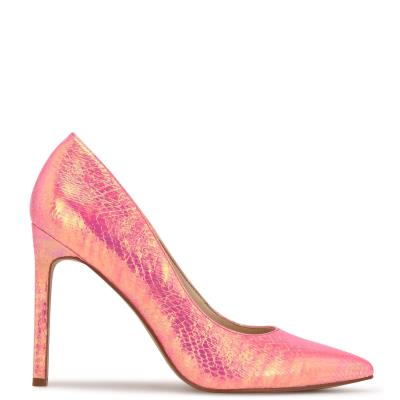 Pink Women's Nine West Tatiana Pointy Toe Pumps | UGIF18352