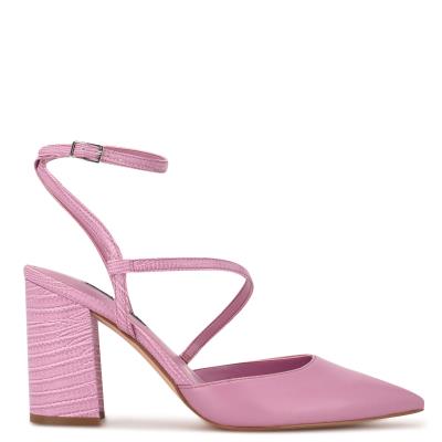 Purple Pink Women's Nine West Collette Dress Pumps | OHWE58069