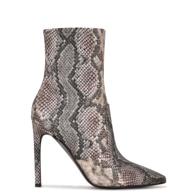 Snake Women's Nine West Teoy Dress Booties | MTGC85742