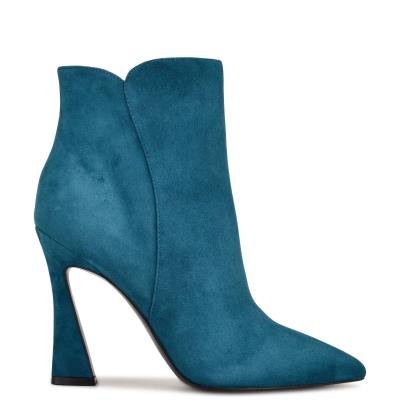 Turquoise Women's Nine West Torrie Dress Booties | JFOG93270