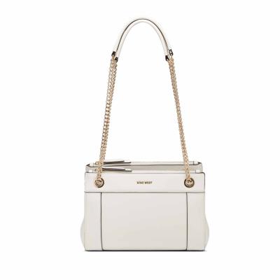 White Women's Nine West Ellie A List Crossbody Bags | ZVHE48109