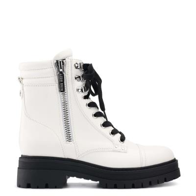 White Women's Nine West Prinze Lug Sole Boots | YZCJ37140