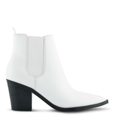 White Women's Nine West Wyllis Block Heel Booties | OZBD91532